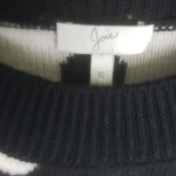 JOIE Brettina B Wool Polka Dot Pullover Sweater XL. - Picture 6 of 8